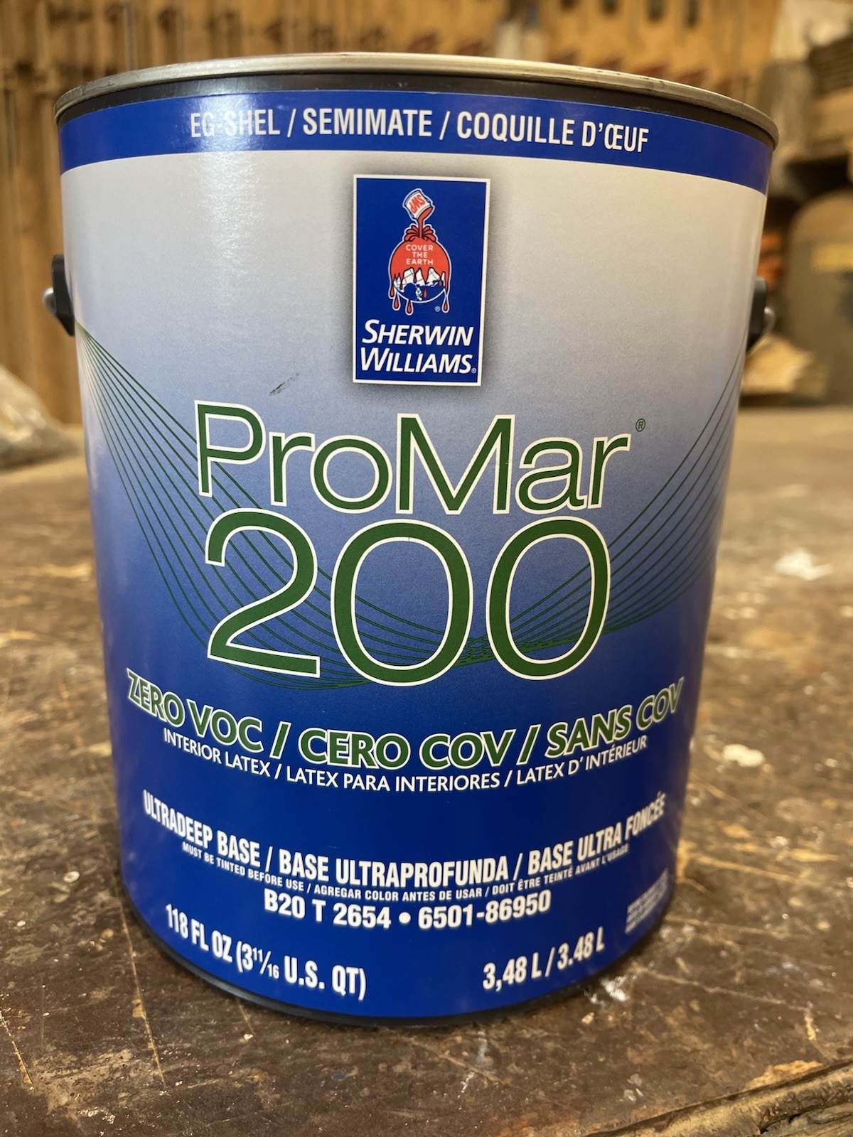 1 Gal. Sherwin Williams ProMar 200 Interior Paint/ Naval Blue / Eg-Shel