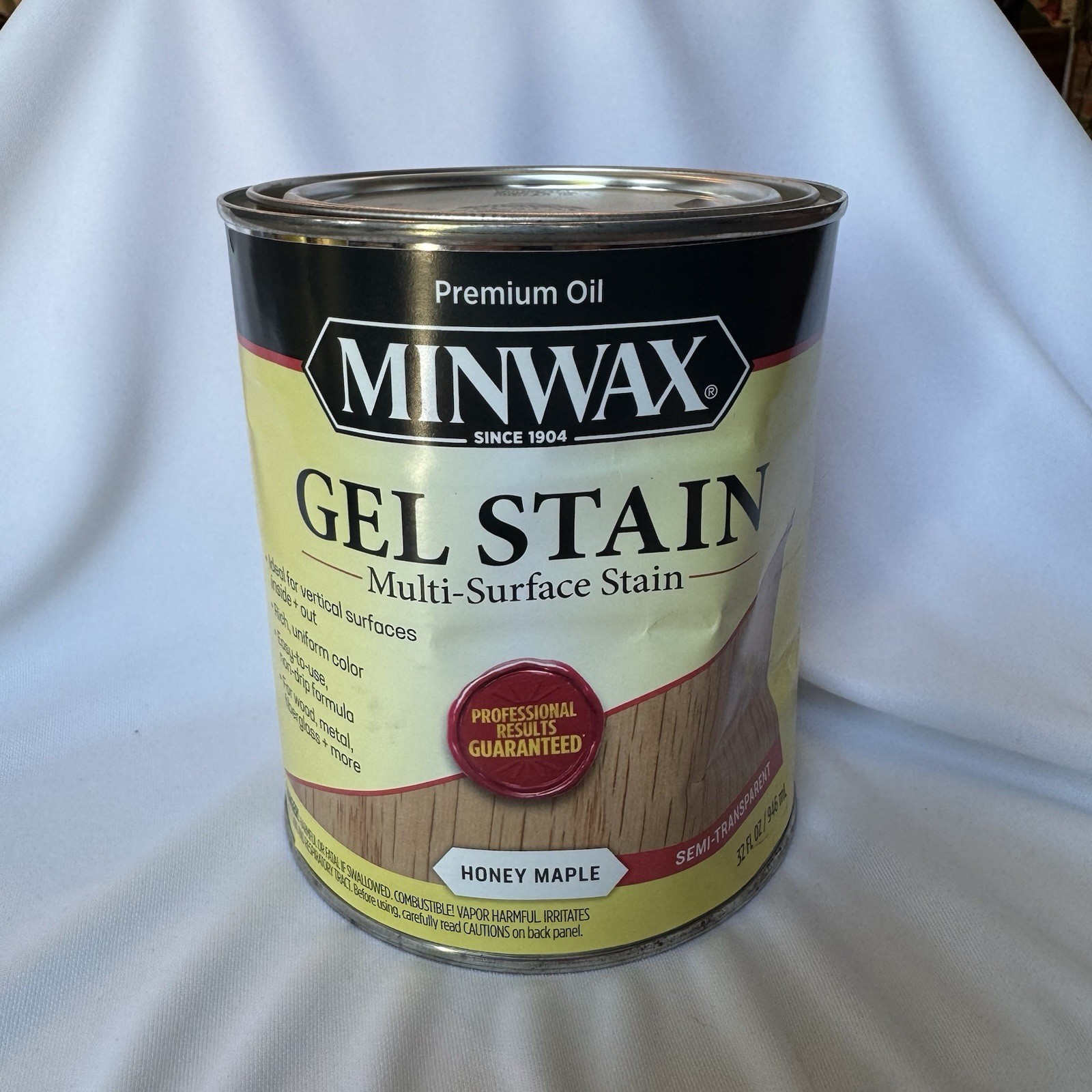 Minwax Gel Stain Multi-Surface Honey Maple 1 Quart New Sealed DENTED CAN HTF