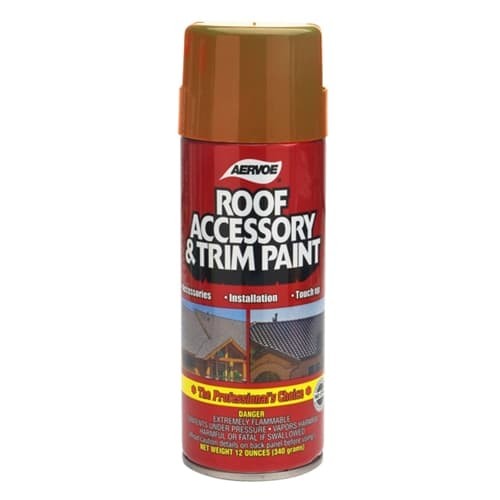 Aervoe 1603 Rustic Brown Roof & Tile Trim Paint 12 oz Net Wt 16 oz Can