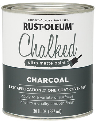 Chalked Paint, Charcoal, 30-oz.
