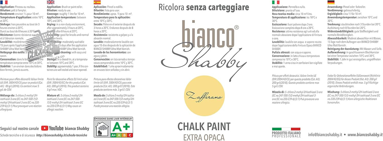 Chalk Paint Saffron Paint Shabby Chic Vintage Furniture Matte Walls 2x500ml