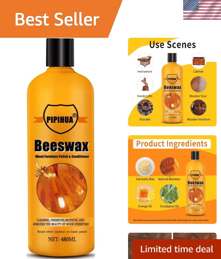 Waterproof Beeswax Furniture Polish – 480ml for Durable Wood Protection