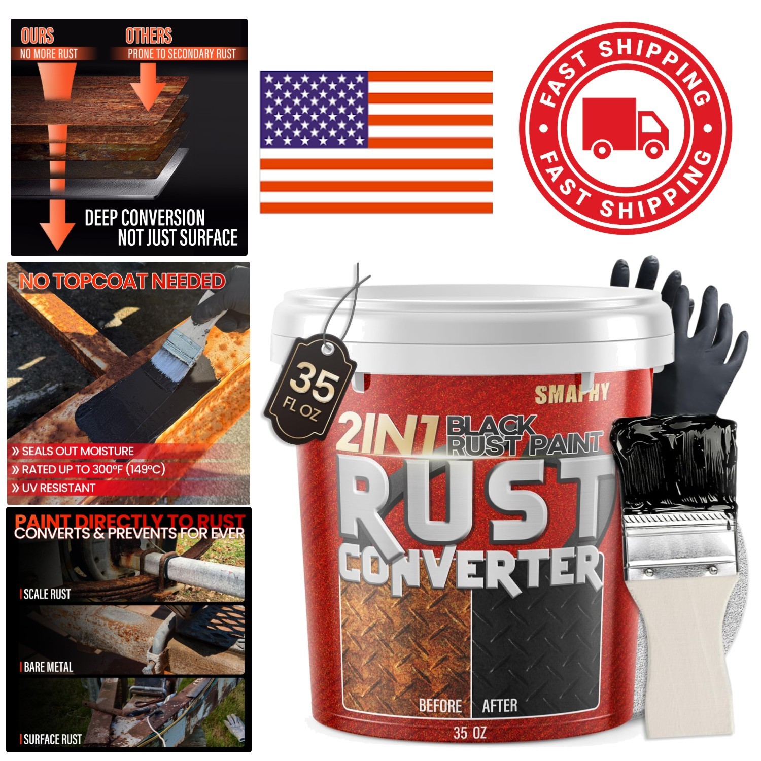 Ultra Heat Stable Rust Encapsulator Paint for Automotive and Metal Surfaces
