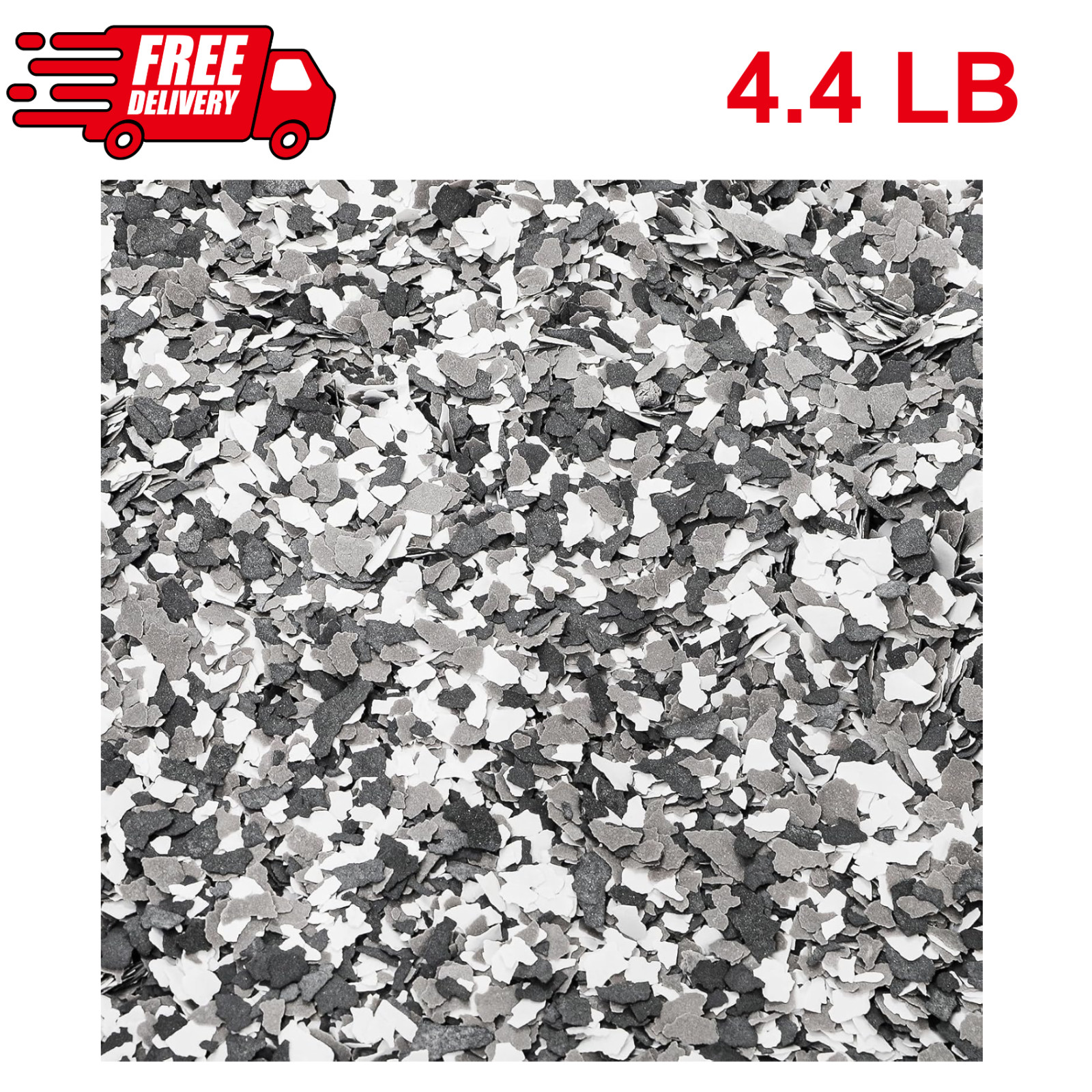 2Kg/4.4LB Blend Decorative Colors Chips, Garage Floor Epoxy Paint Flakes 3 Color