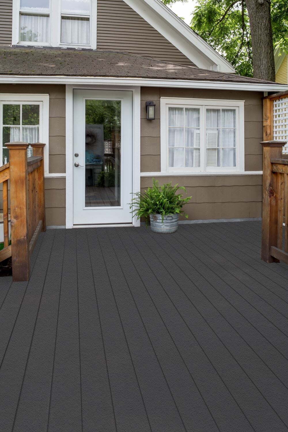 Wood & Concrete Solid Coating Resurfacer Exterior Textured Slate Gray 1 Gallon