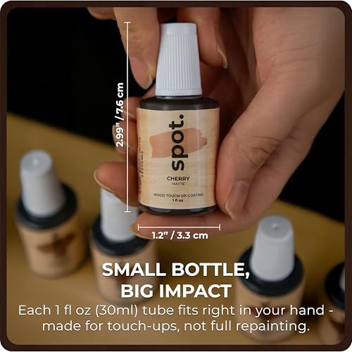 Wood Stain Repair Kit, Brush-On Touch-Up Stain Bottles, Provincial, Dark Brown