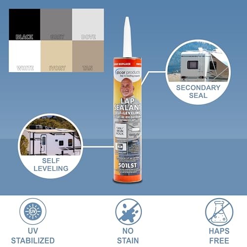 Dicor 501LST-1 Self-Leveling Lap Sealant for Horizontal Surfaces – HAPS-Free