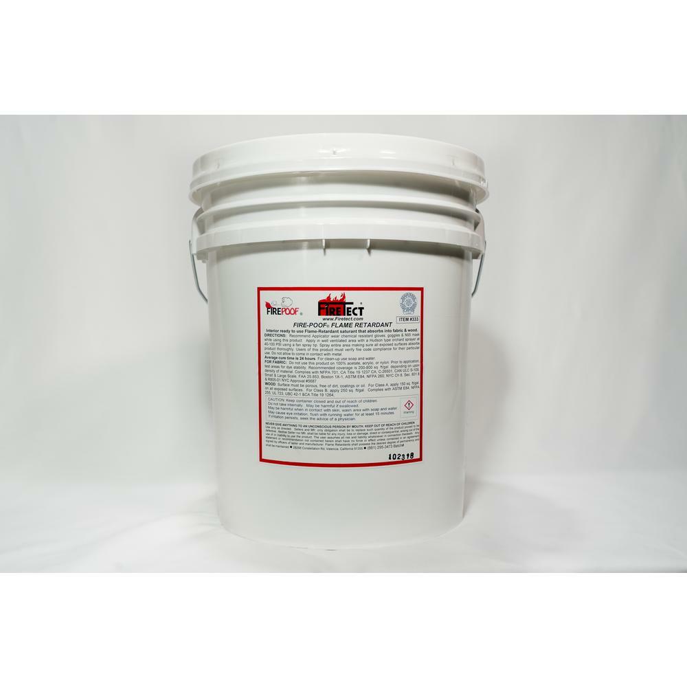 Firetect Fabric/Wood Retardant Liquid Spray Clear Interior Fireproofing 5 Gal.