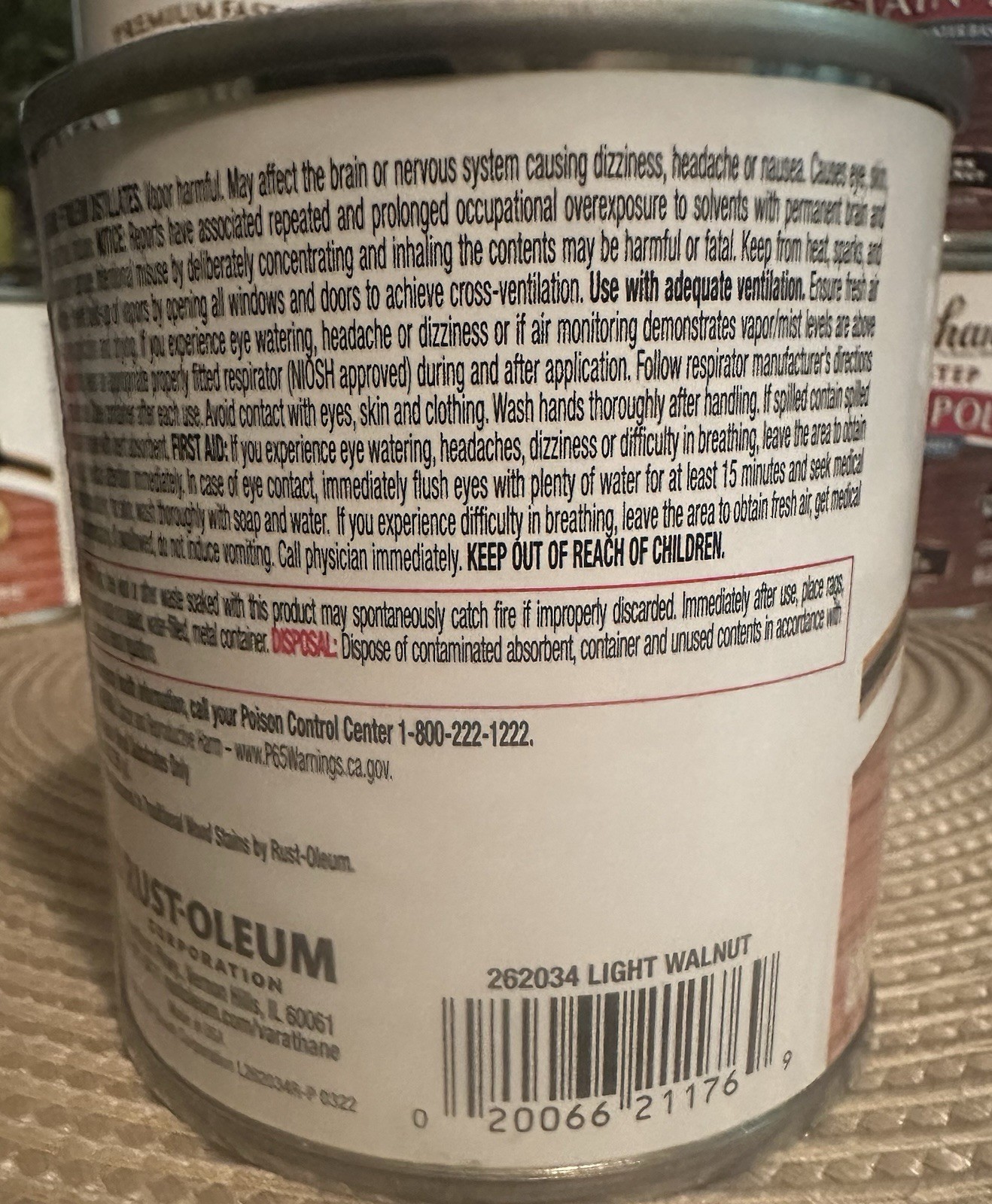 Varathane Fast Drying Oil-Based Wood Stain Light Walnut 8 fl oz