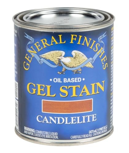 General Finishes Candlelite Gel Stain 1 Pint Wood Finish for Home Improvement