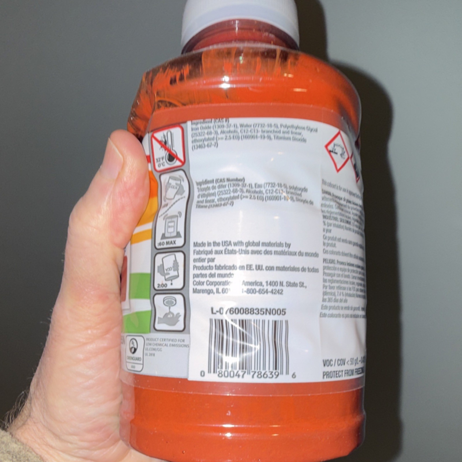 CCA NovoColor II Universal Colorant Red Oxide 32 fl oz 8835N
