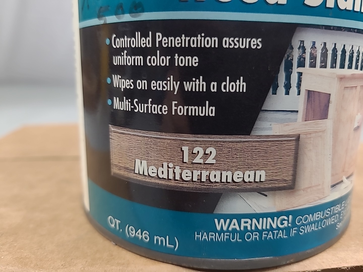 READ 1x Zar Oil Based Stain 122 Mediterranean Quart