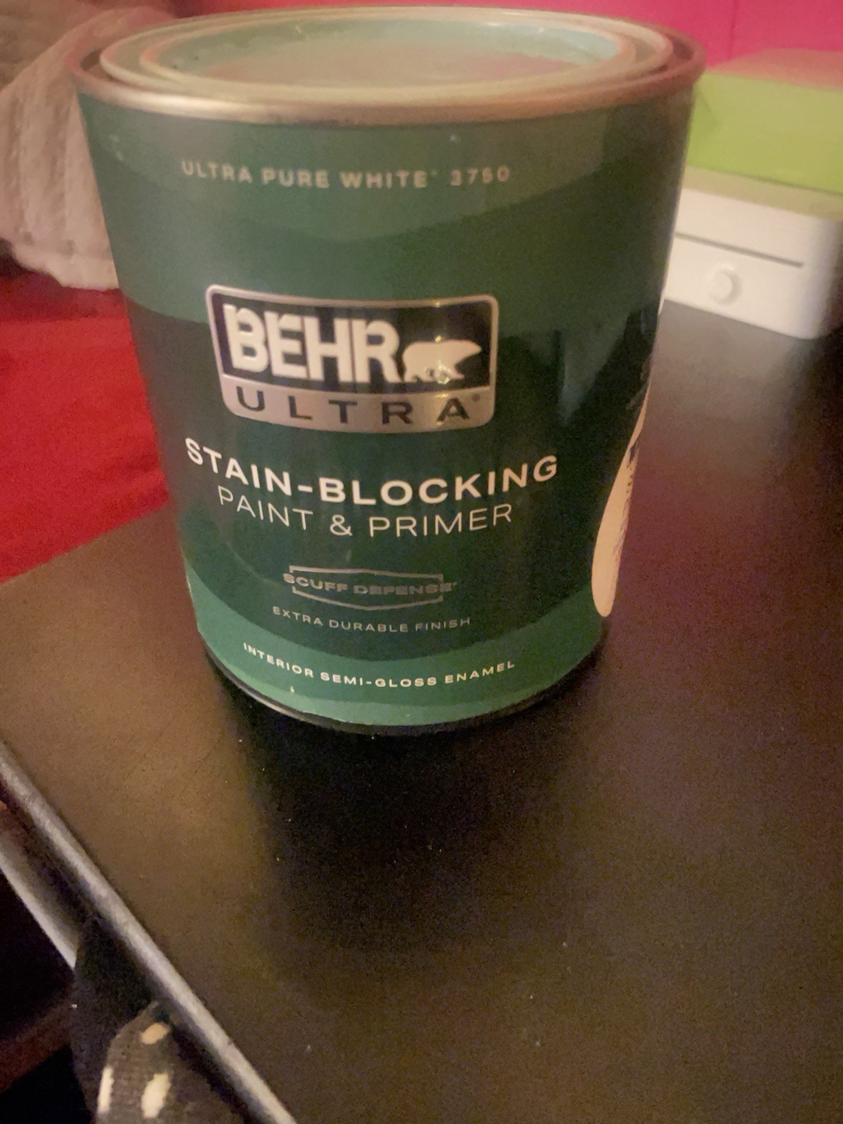 Behr Ultra Pure White Stain-Blocking Paint & Primer Interior Semi-Gloss 3750