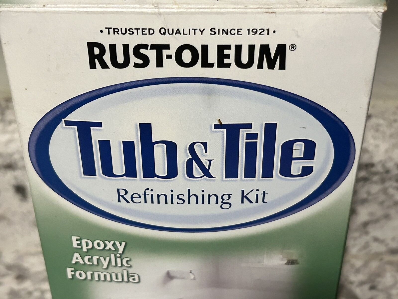 Rustoleum 1 Qt Quart Tub and Tile Refinishing 2-Part Kit White Epoxy Paint New