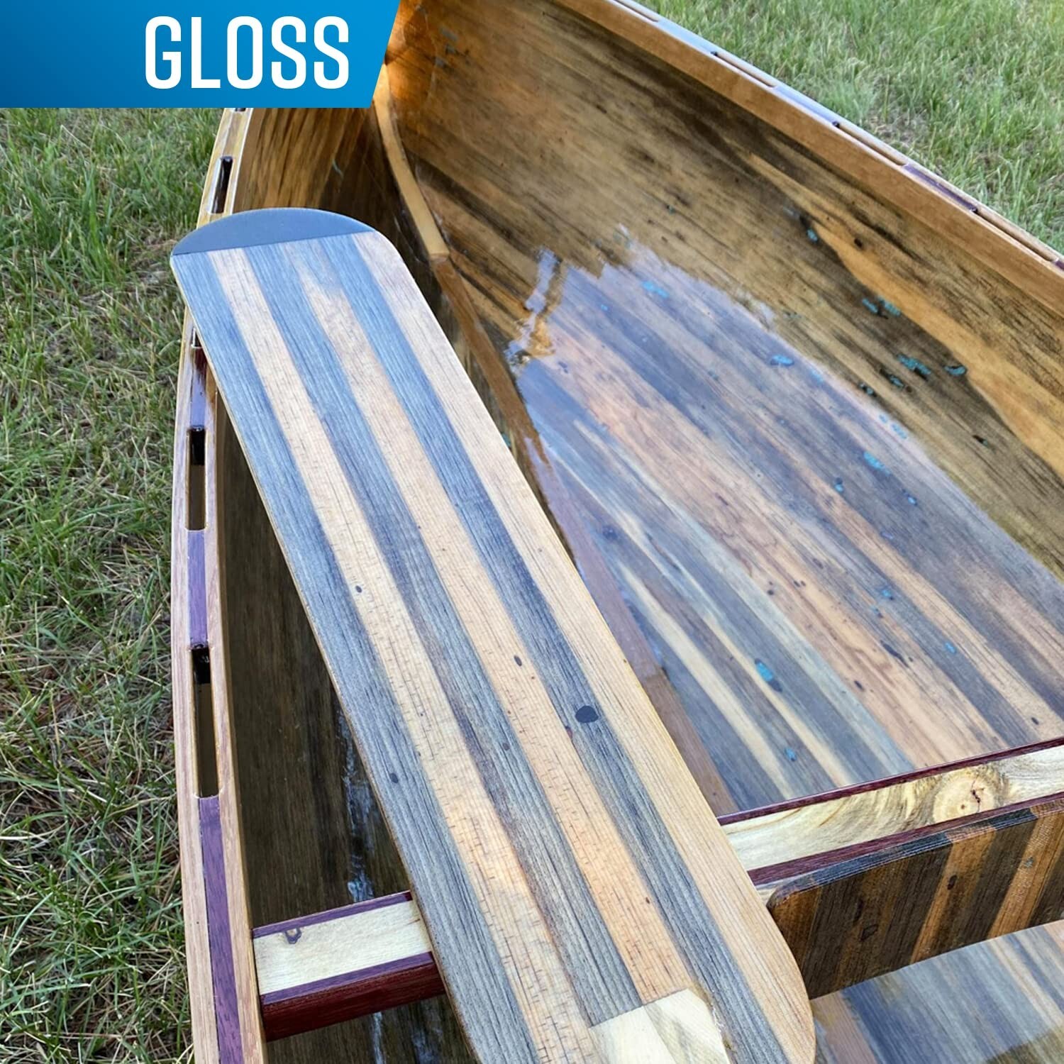 Gleam Marine Spar Varnish, Gloss and Satin Polyurethane Finish for Wood, Boat…