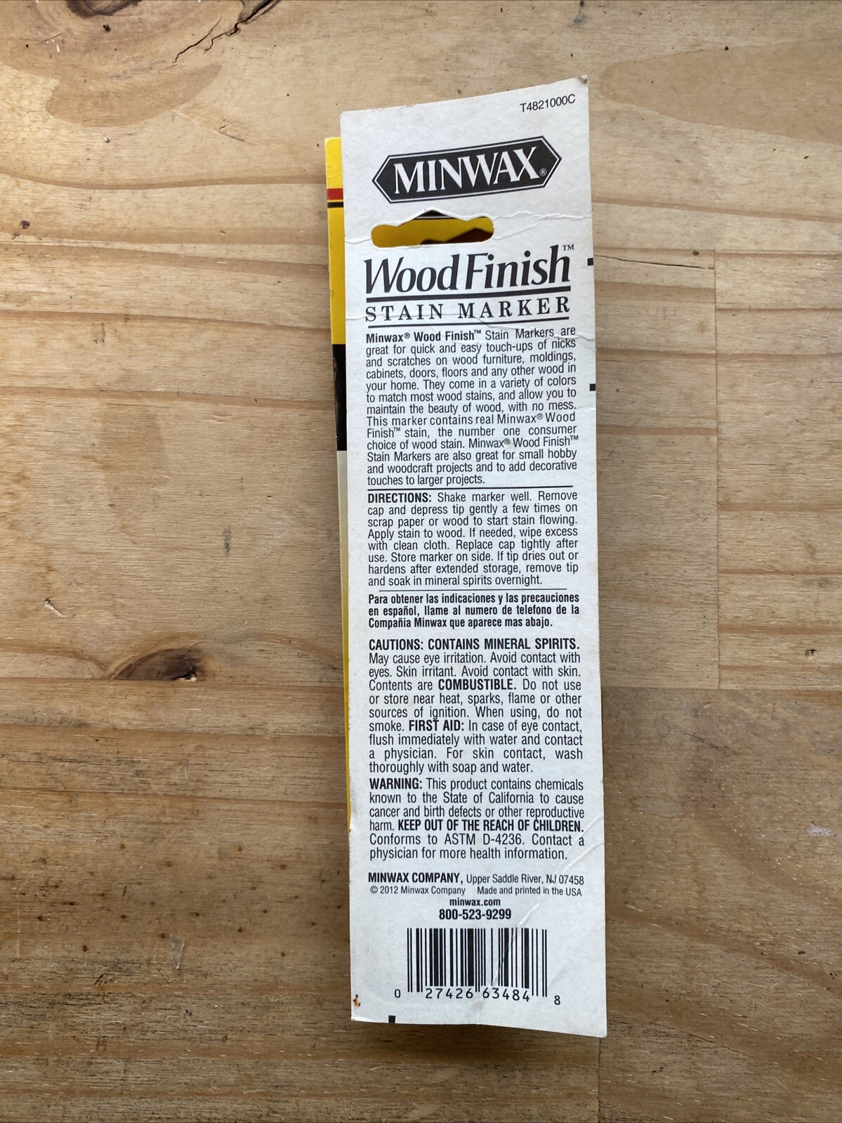 Minwax Wood Finish Stain Marker Pen, Easy Touch-Ups & Stainings, Red Mahogany