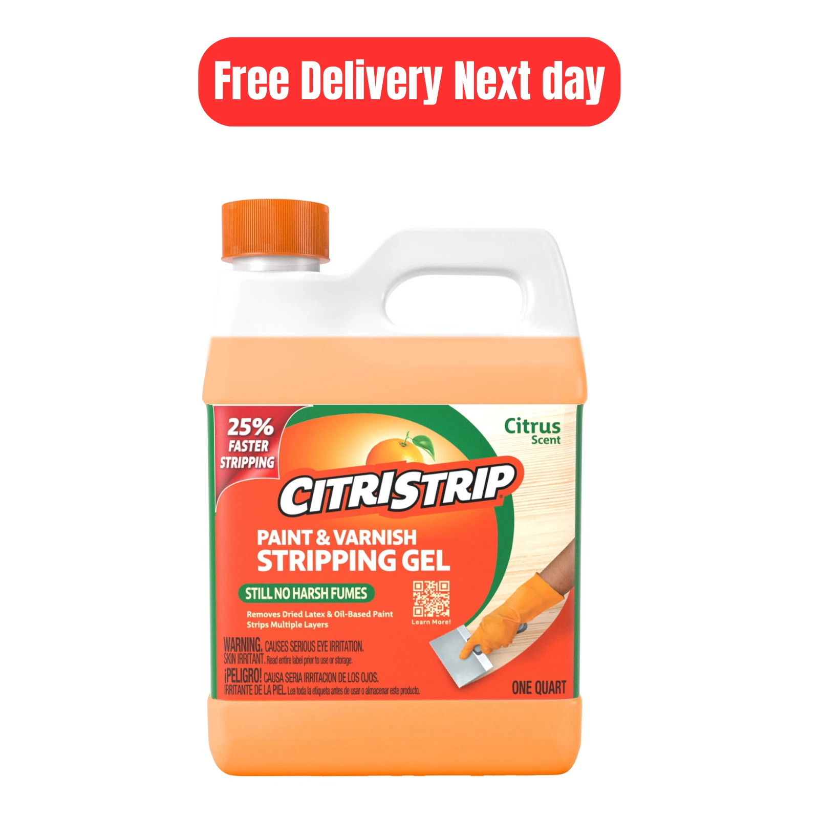 Paint & Varnish Stripping Gel, Citrus Scent, 1 Quart
