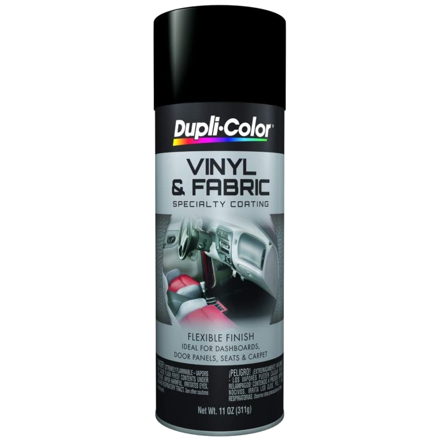 Flat Black Aerosol Spray Paint – Vinyl Fabric, Pack of 6