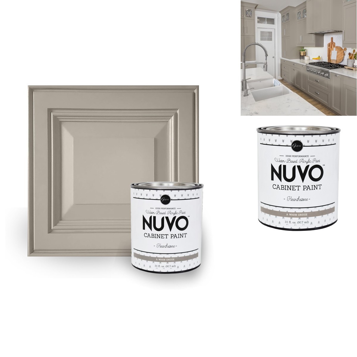 Nuvo Cabinet Paint Hearthstone Quart