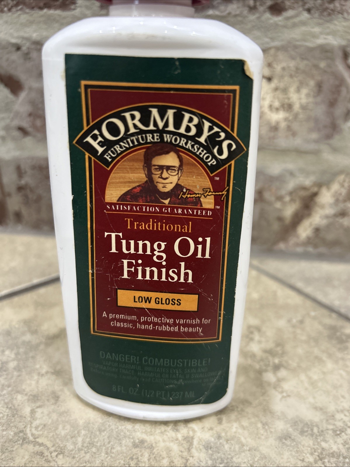 Formby’s Furniture Workshop High Gloss Tung Oil Finish 8 Oz Bottle Full