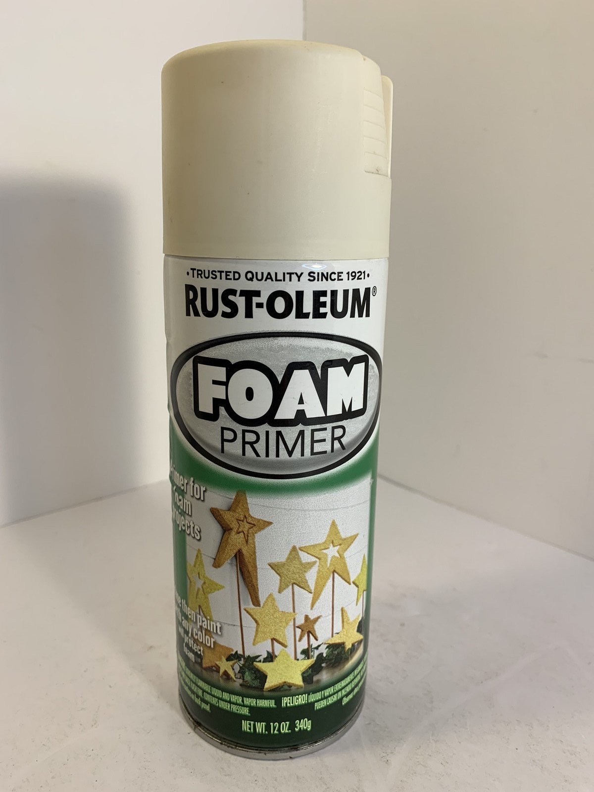 Rust-Oleum FOAM Primer Spray Paint 12 oz Cream Base for Craft Foam Projects