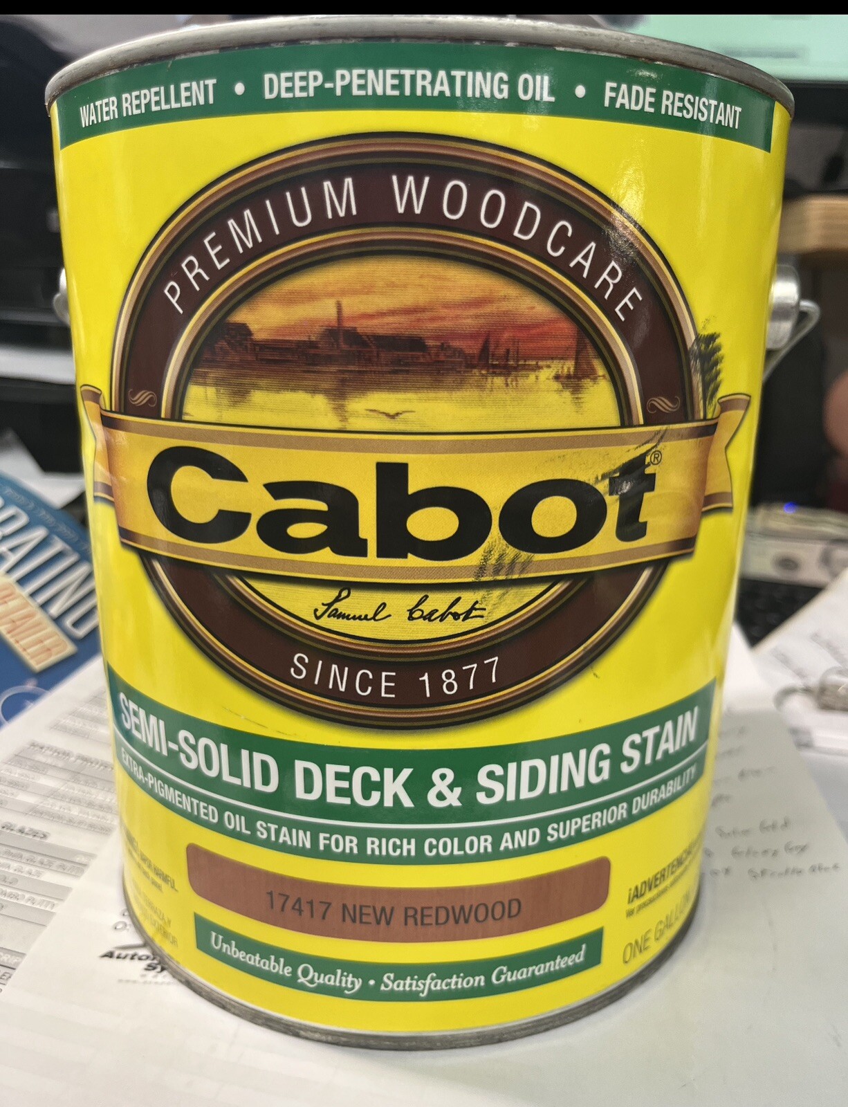 Cabot Decking Semi-Solid New Redwood, 4 – 1 Gallon (17417), FREE SHIPPING