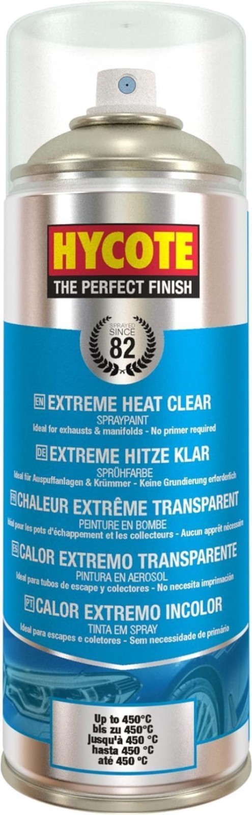 High Temp Spray Paint, Clear 400ml – VHT Heat Resistant up to 650°C – Transpa…