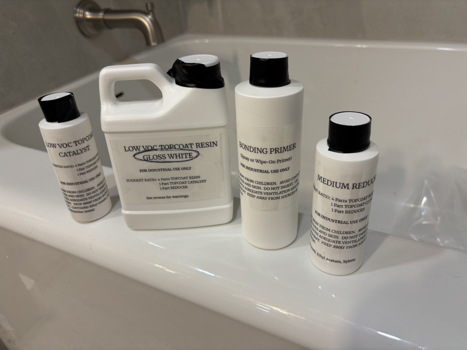 Tub reglazing Kit/Professional Spray On Bathtub Glazing Paint White Glaze New