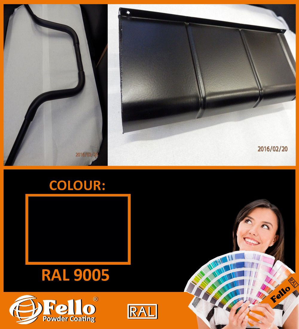 FELLO powder coating – RAL 9005 INTENSE BLACK MAT SATIN 5KG POLYESTER