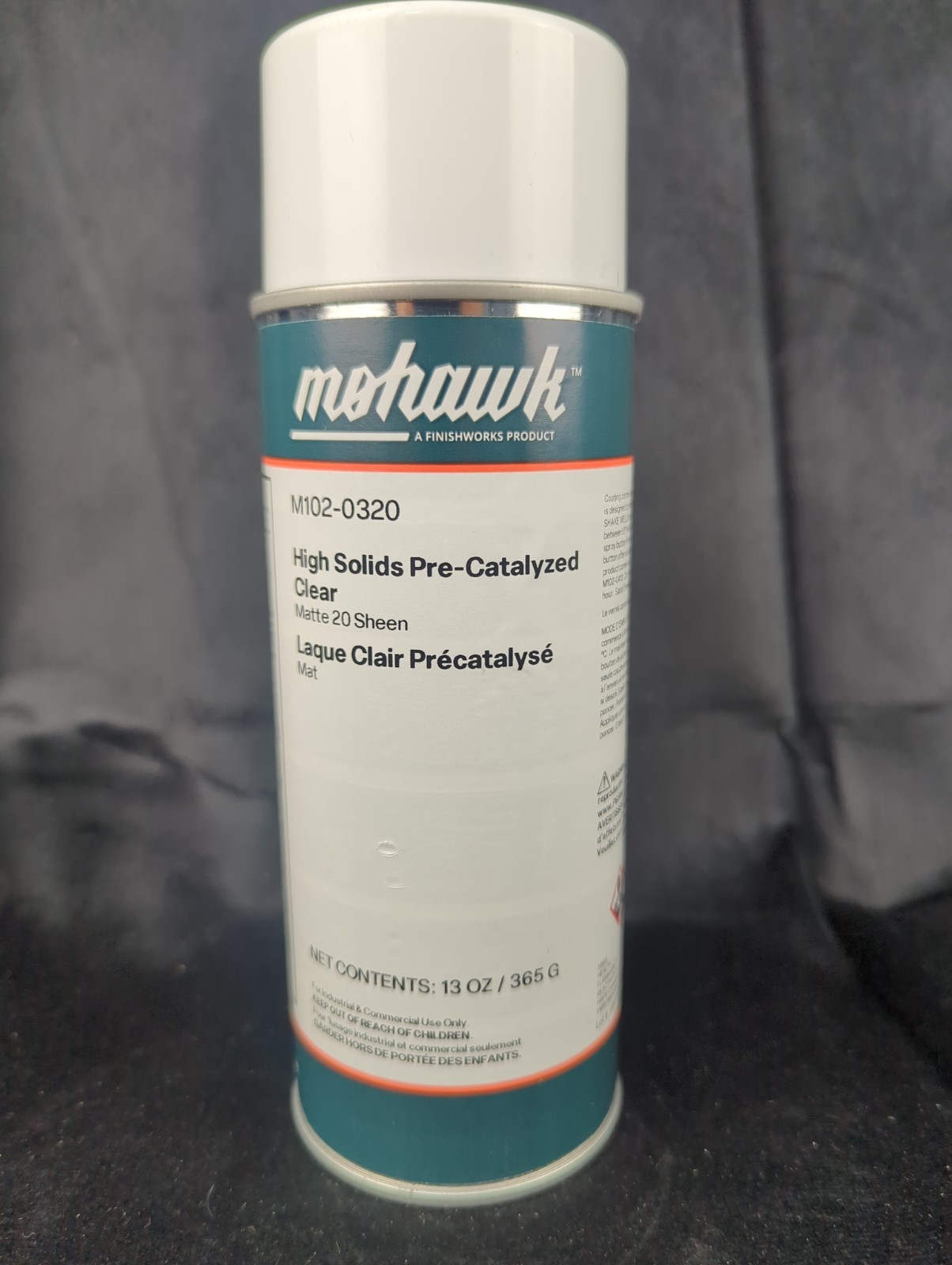 Mohawk M102-0320 High Solids Pre-Catalyzed Clear Matte 20 Sheen 13 ounces