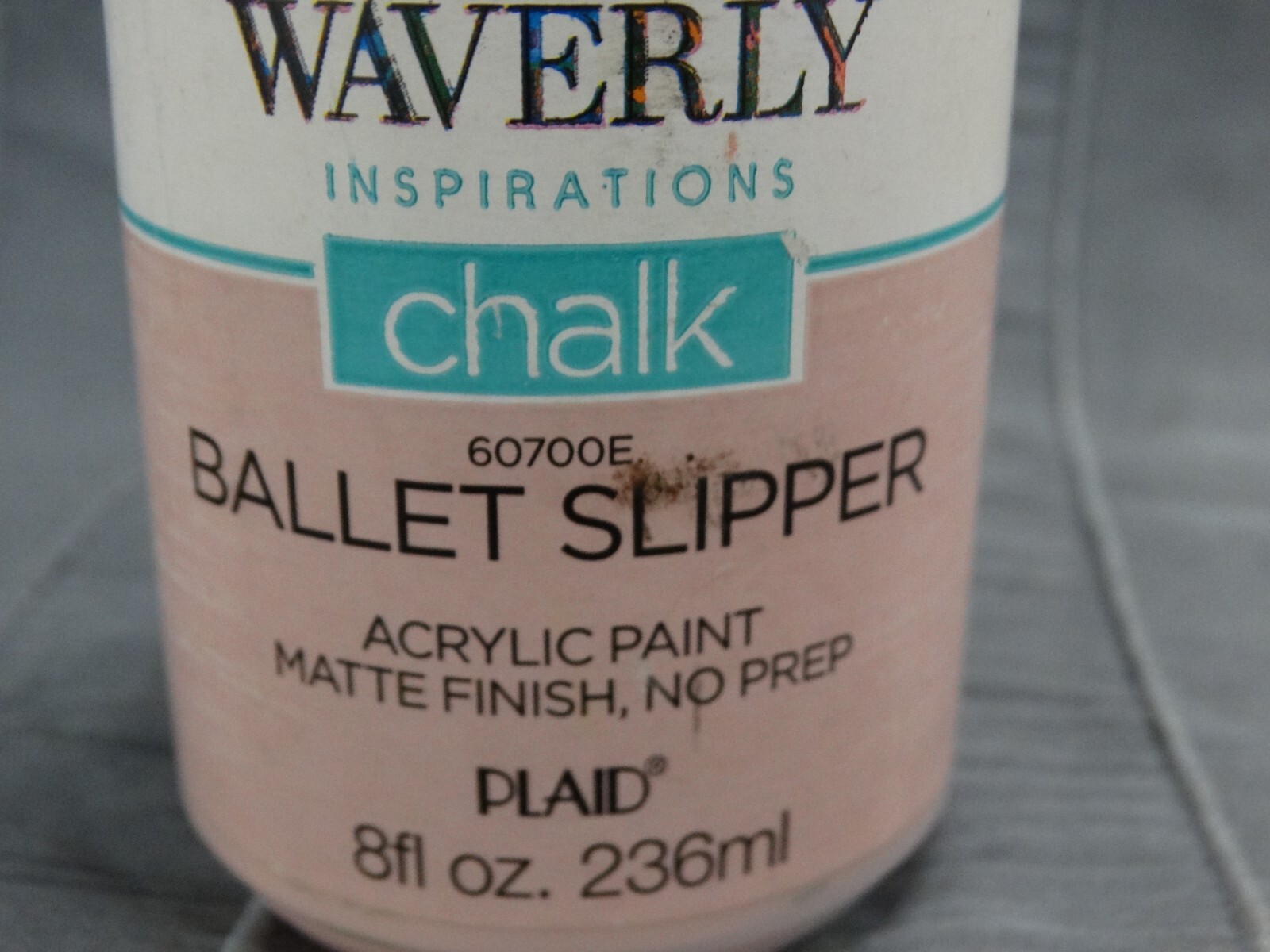 Waverly Inspirations Chalk Acrylic Paint 8 Fl Oz, Ballet Slipper Pink