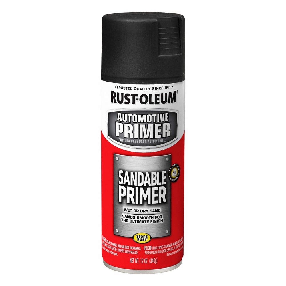 RUST-OLEUM 249418 Automotive Primer,Black,12 oz. 4YLC2