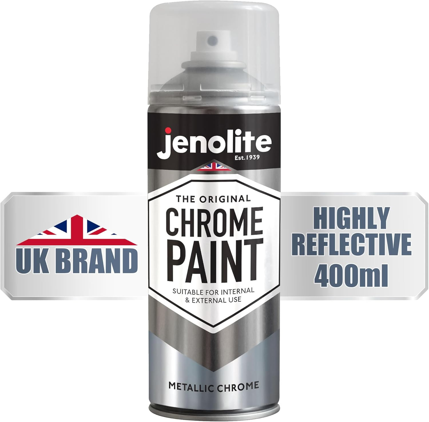 Chrome Spray Paint Smooth Chrome Finish – Multi Surface Paint Suitable For In…