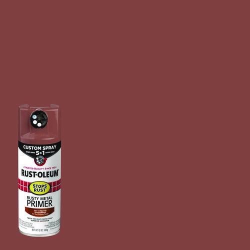 Rust-Oleum Stops Rust 5-in-1 Spray Paint, Rusty Metal, 12 oz Aerosol Can, 2/Pack