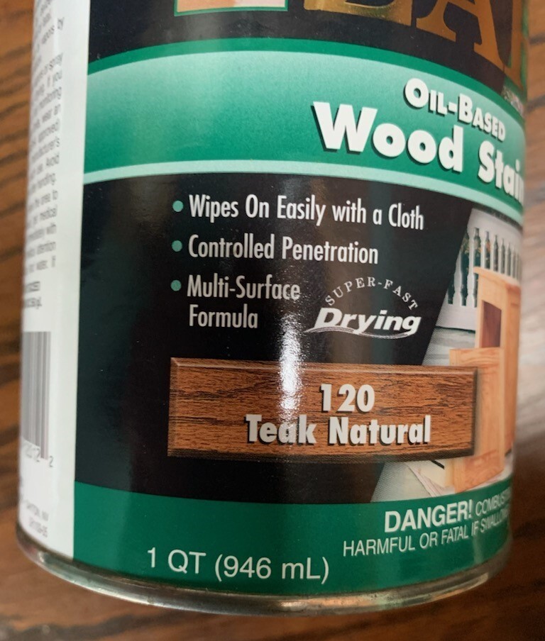 Zar Interior Stain, 120 TEAK NATURAL, Quart