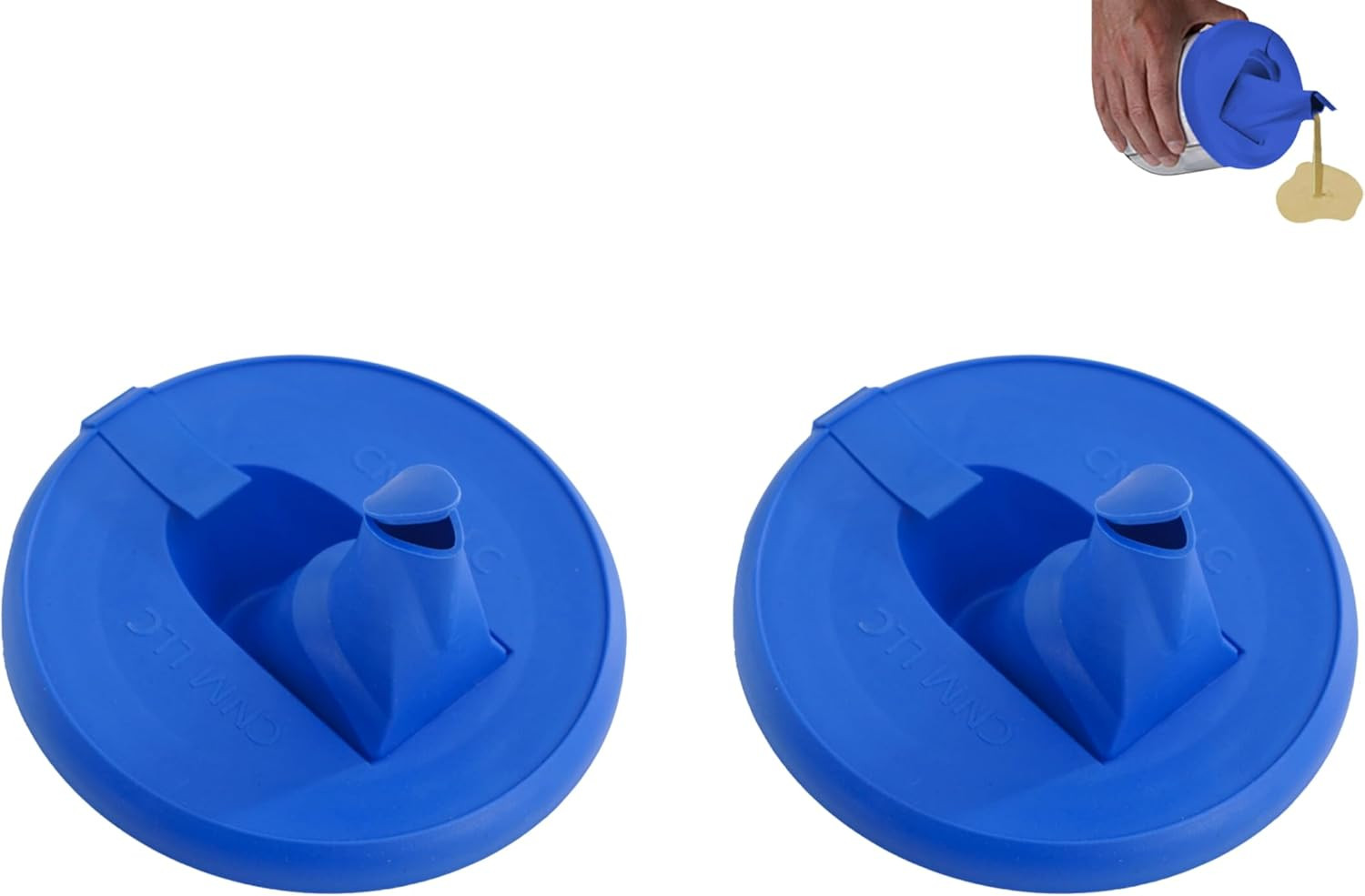 Paint Can Lid Cover and Pouring Spout for 1-Quart Containers, 2 Pack – Secure Se