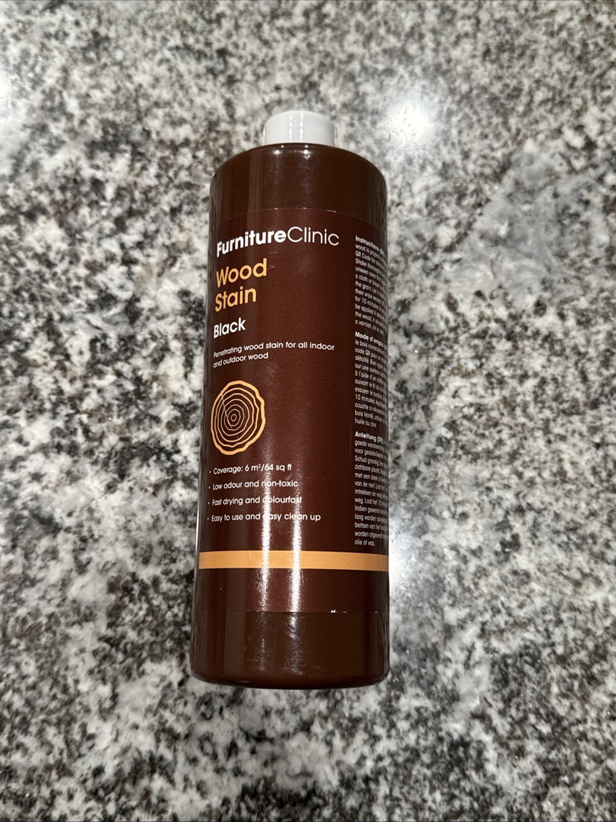 Furniture Clinic Wood Stain Black 17oz Black Brand New