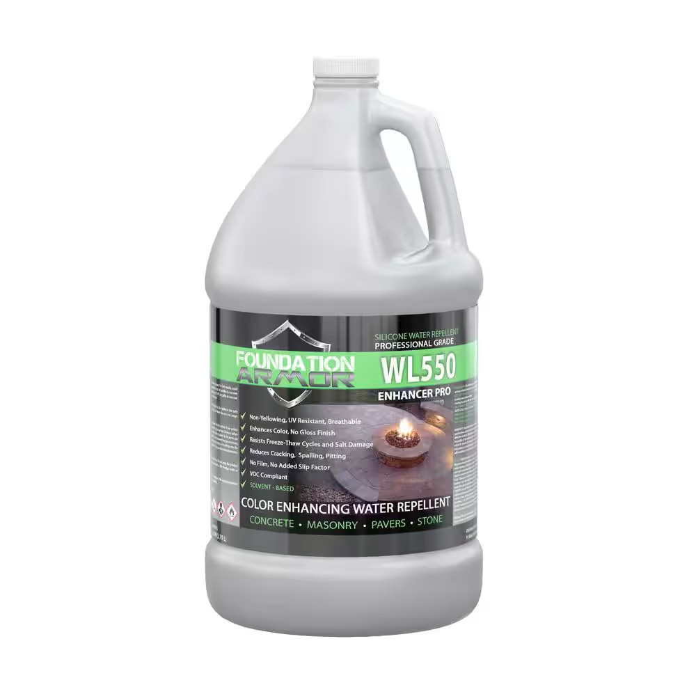 Armor WL550 Penetrating Matte Wet Look Water Repellent Concrete Sealer for Concr