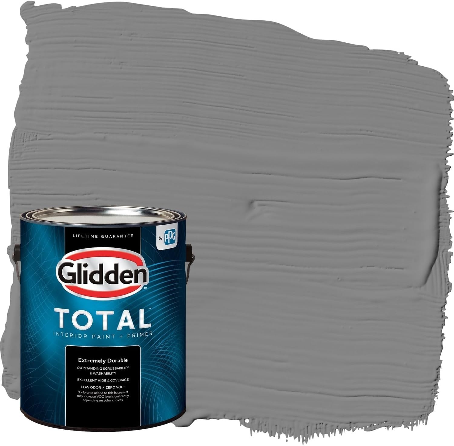 Total Interior Wall Paint & Primer, Dover Gray, Flat Finish