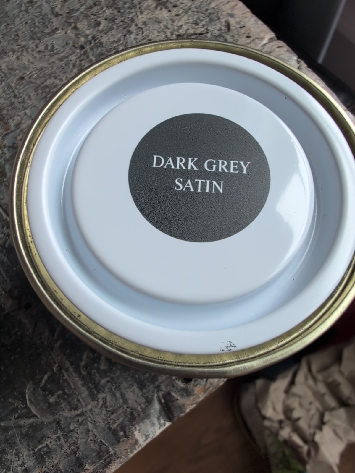 THE ONE Paint and Primer: Dark Grey, Satin 250ml House Paint -Lot of 6 Brand New