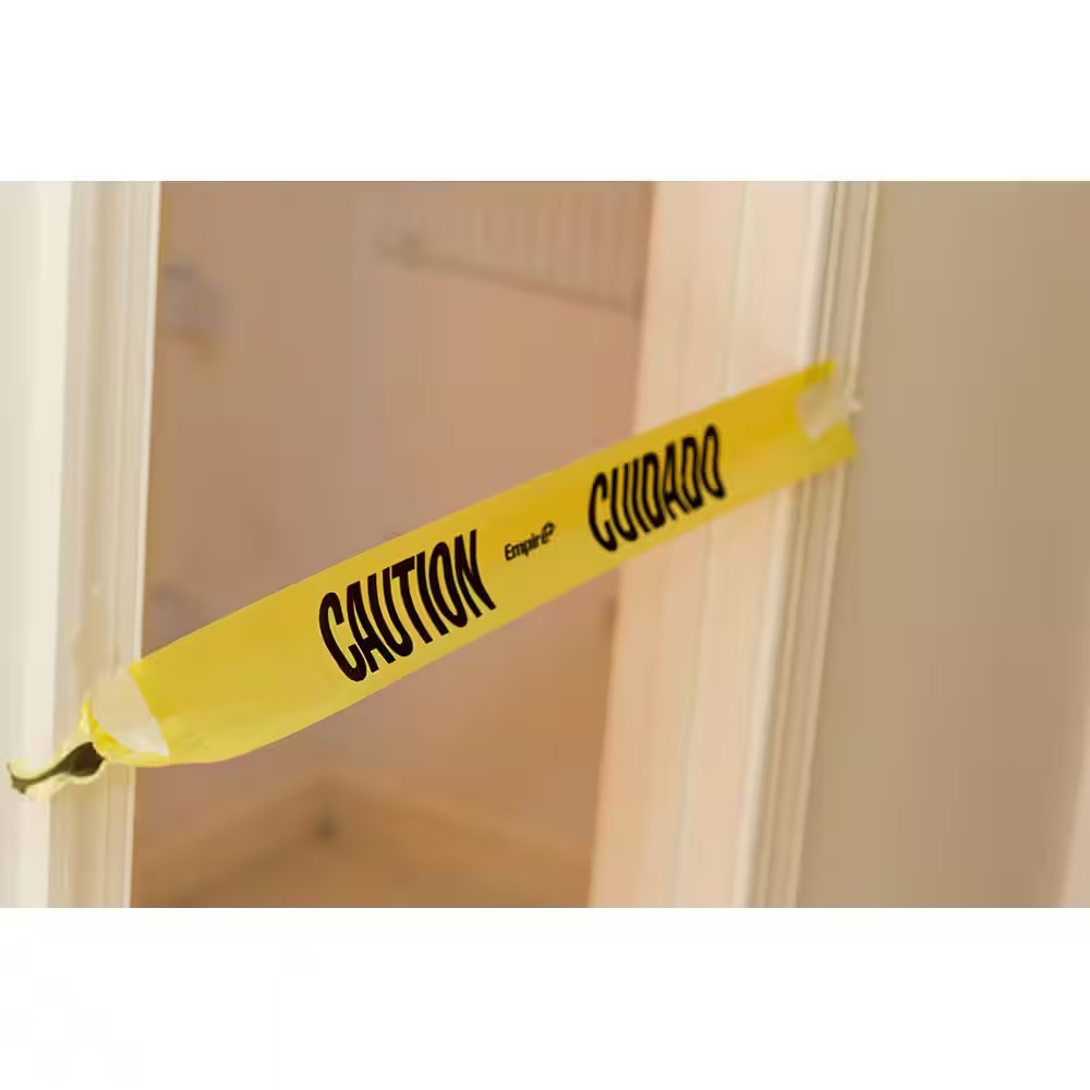 Caution Tape 3in x 1000ft Yellow Black Barricade Safety Warning Construction