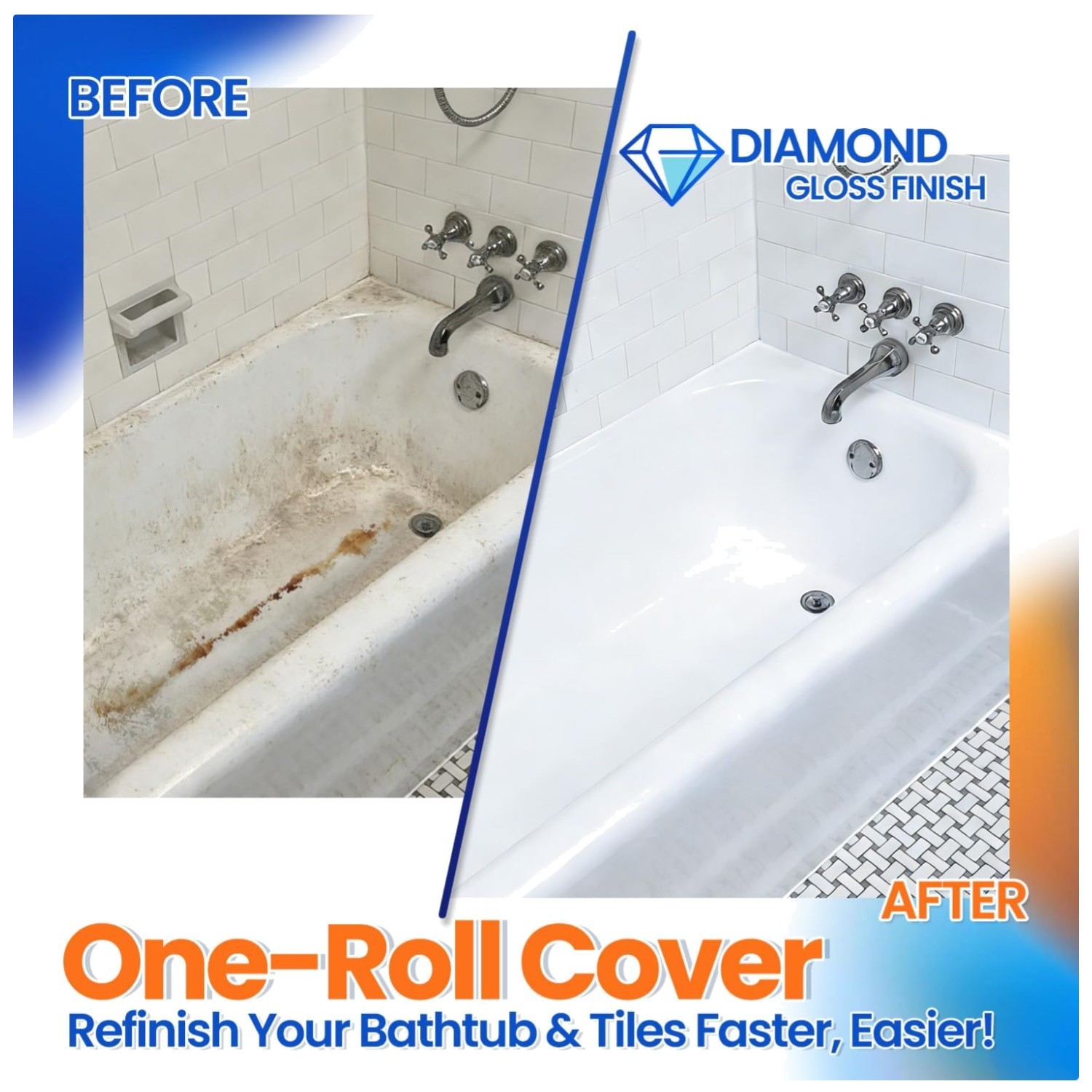 Quick-Dry Tub Paint for Bathtub – Pure White