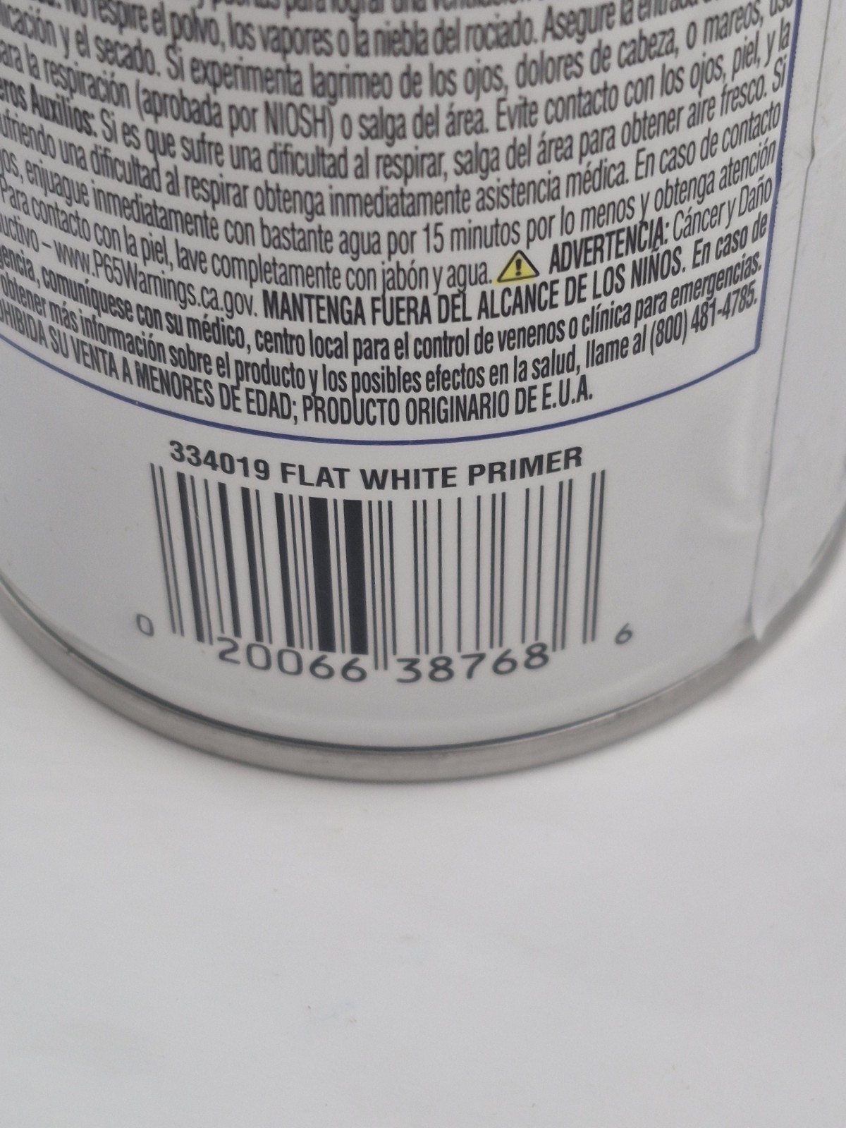 Rust-Oleum 334019 Spray Primer,Flat,White,12 Oz,Exterior NEW Box of 6 cans