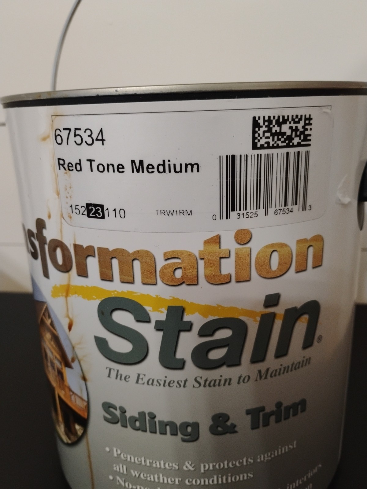 Sashco Wood Stain Transformation Siding & Trim – 1 Gallon – Red Tone Medium New