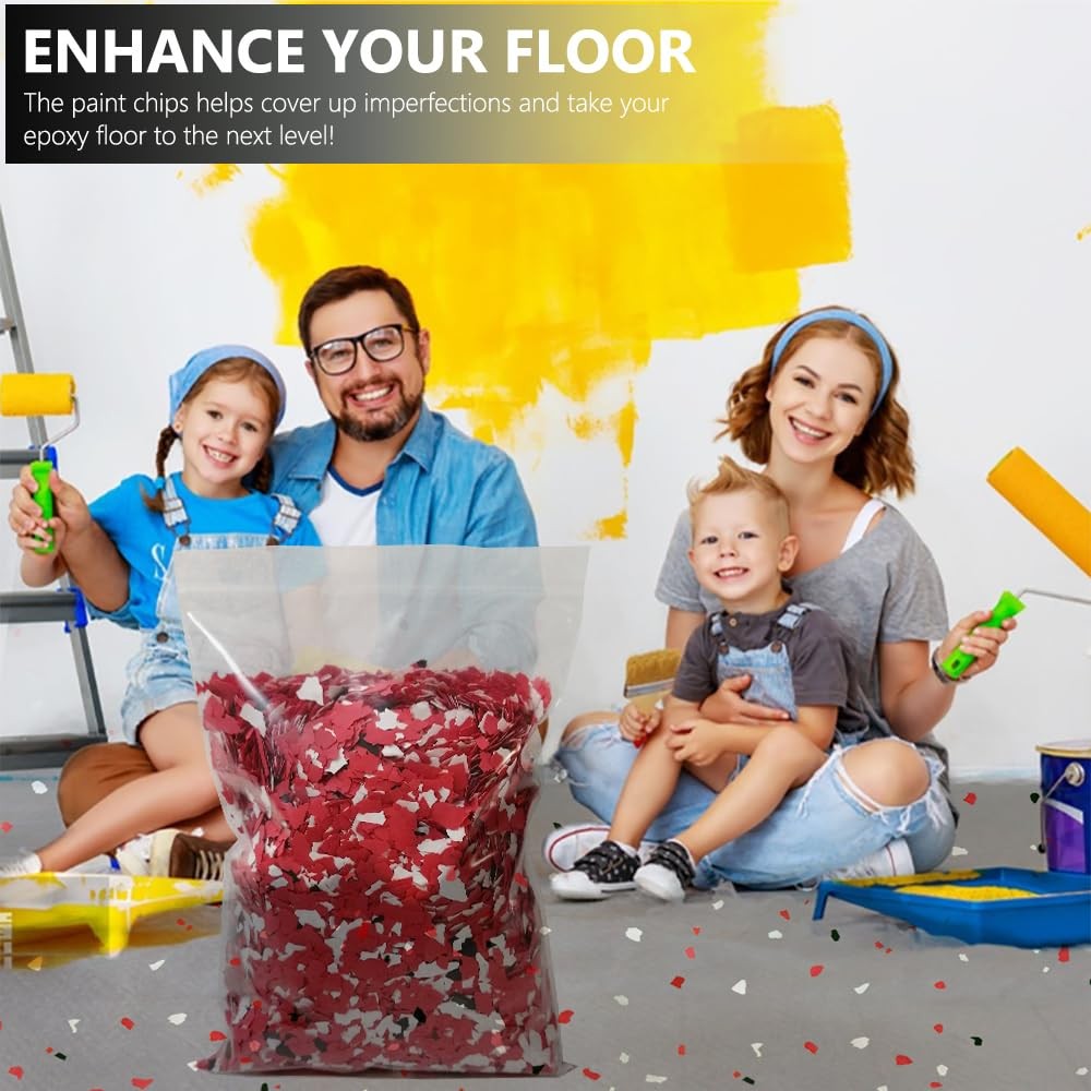 1LB Epoxy Floor Flakes Blend Decorative Color Chips Garage Floor Paint Flakes…