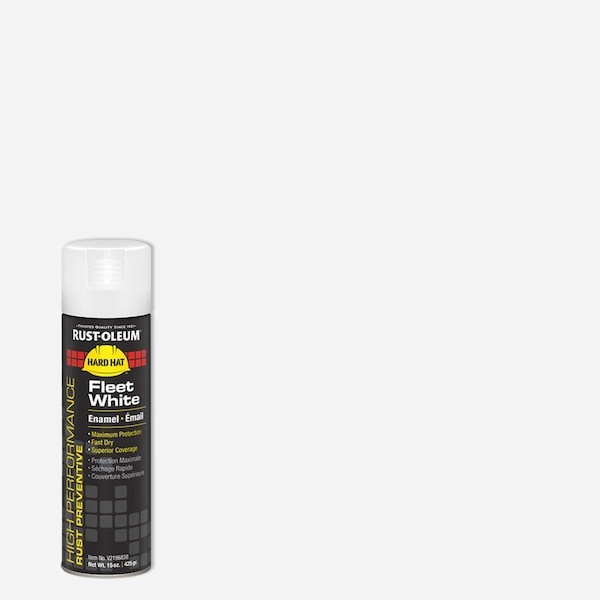 Rust-Oleum V2196838 Rust Preventative Spray Paint, Fleet White, Gloss, Solvent,