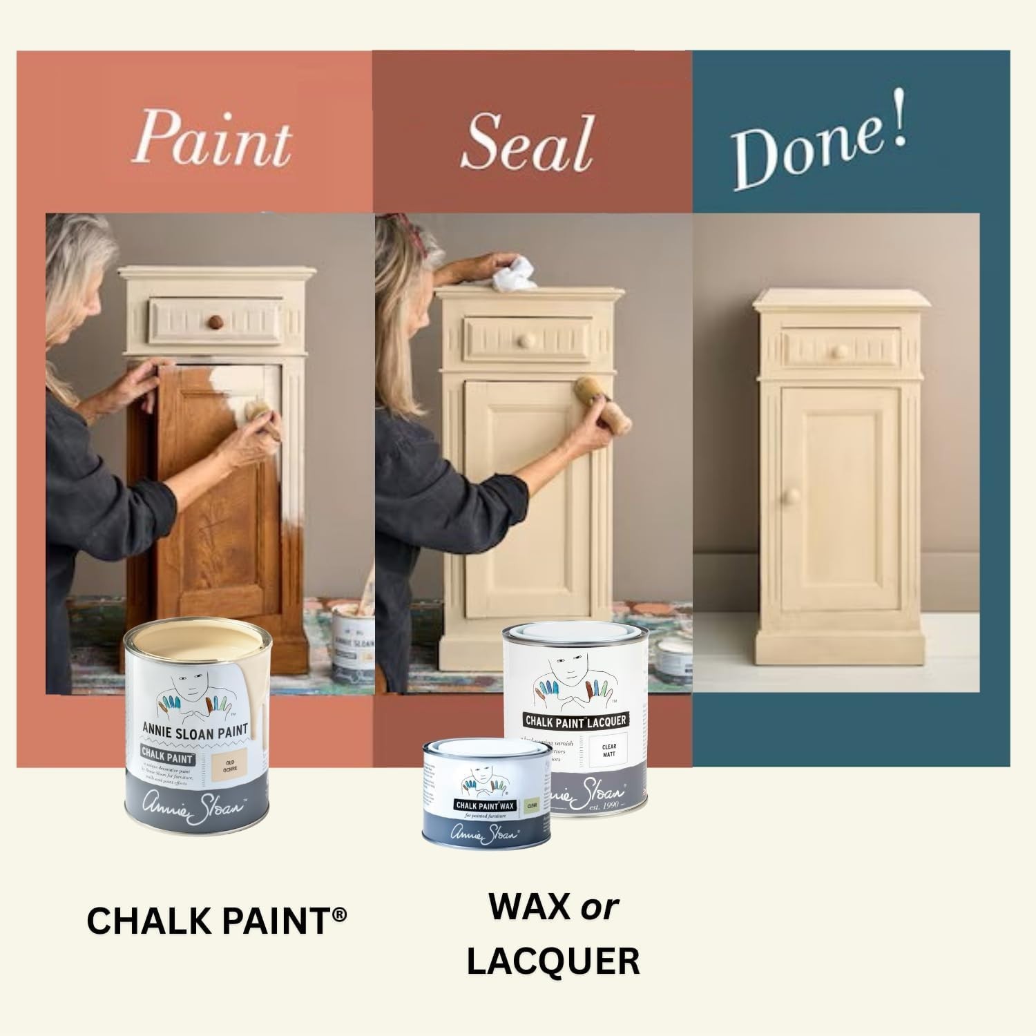 Clear 4.06 Ounce Chalk Paint Wax – Professional Quality Finish for Home Decor