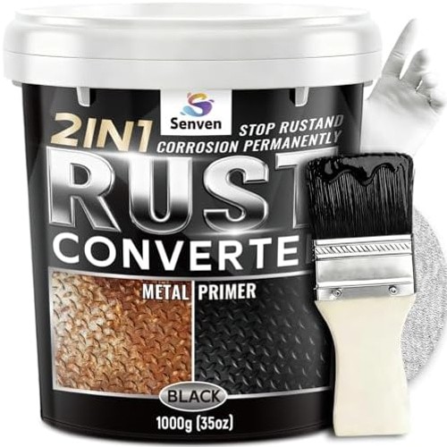 Rust Converter for Metal 2 in 1 Rust Converter Metal Primer 35 oz Black Rust …