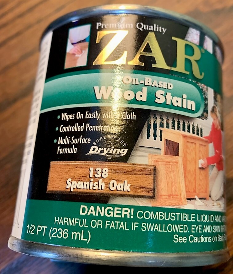 ZAR Interior Stain, 138 SPANISH OAK, 1/2 Pint