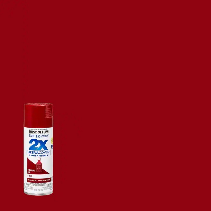 Rust-Oleum Painter’s Touch 2X Ultracover Paint + Primer Colonial Red – 12 oz.